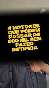 veja quatro motores em carros que são um tanque de guerra e podem chegar a 1 milhão de km #shorts