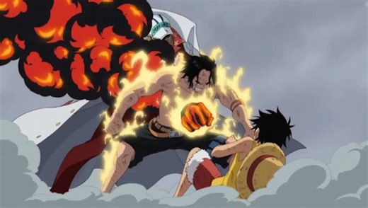 Ace dies in front of luffy on marine ford #onepiece #acedeath #ace #luffy