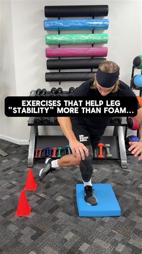 Are you choosing a progression method based on comfort or based on progressive exposure? When rehabbing athletes, you have a few progression methods to choose from: 1. Speed 2. Resistance 3. Depth of ROM 4. Base of support Base of support is the one progression method we feel comfortable with coming out of school. Ankle got stronger? Put 'em on foam. Single leg squat is too easy? Put 'em on foam. Spend your time on what you believe has the most crossover to sport. If that's foam, I'm not here to