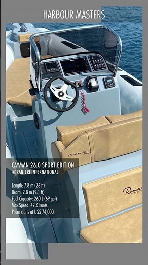 Ranieri Cayman 26 | Agile Center Console RIB Designed for Fun and Flexibility