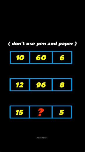 Indian Maths on Instagram: "Can you solve it? Follow for more. #maths #reasoning"