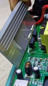 Installation of cooling system on mosfet transistor 🔥 #thermalpaste #moset #service #cooler #heatsink #good #tips #electronics #rels #inverter | Delofha Servis