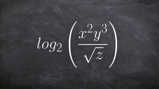 Learn how to expand a logarithmic expression with a square root