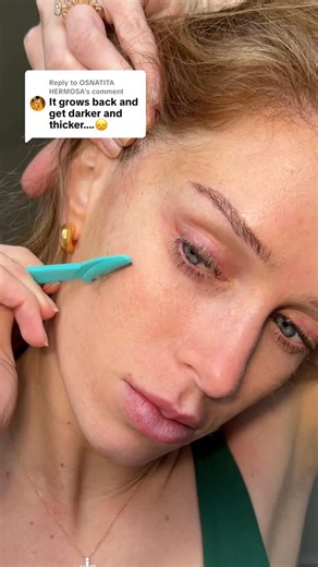 Sarah Wolak on Instagram: "Sorry not sorry!!! #dermaplaning"