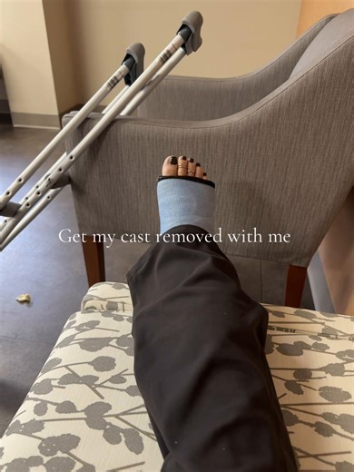 Bye blue 💙 #castlife #medical #toes #friday | cast removal