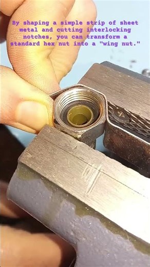Turn Any Nut Into a Wing Nut! #DIY #LifeHacks #Plumbing #Tools #Workshop #Handyman #Metalworking