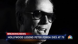 Hollywood legend Peter Fonda has died at the age of 79. More: https://nbcnews.to/2TC9Jhq | NBC Nightly News with Tom Llamas