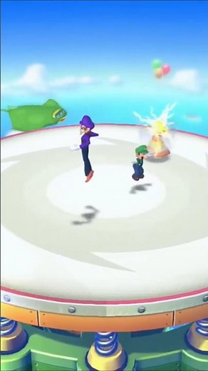 Mario Party 10 Luigi VS Waluigi VS Daisy VS Wario Airship Central