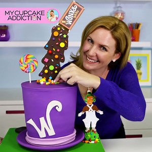 2.4M views · 24K reactions |  The ULTIMATE Gravity Defying Willy Wonka Candy Cake  | My Cupcake Addiction | Facebook