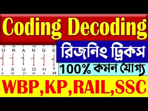 Coding Decoding for Competitive Exams | Coding Decoding Reasoning Tricks in Bangla | Reasoning Class