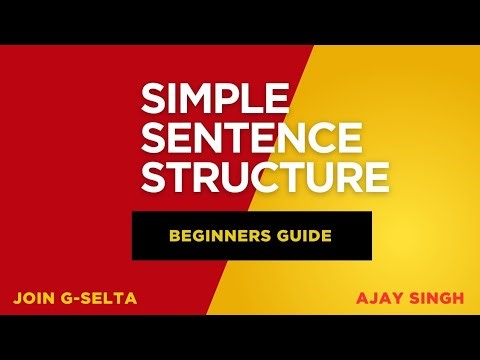 Simple Sentence Structures in English | Beginner's Guide