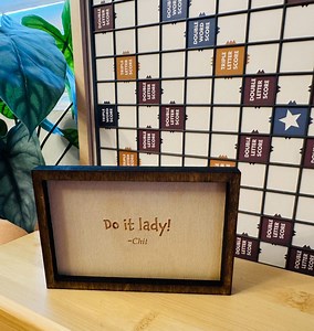 Do It Lady Chit Quote Framed Sign - (3" X 4.5") - Etsy
