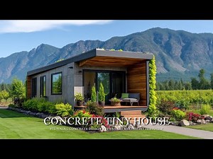 The Ultimate Concrete Tiny House | Stunning Concrete Design with Smart Minimalist Features!