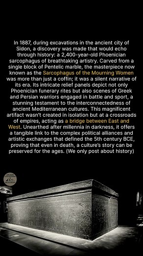 34K views · 547 reactions | This 2,400-year-old sarcophagus reveals the connected world of ancient empires. #ancienthistory #archaeology #history #ancient | Ancient Civilizations and Archaeology | Facebook