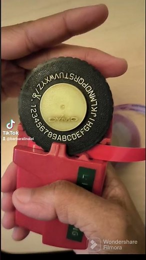 Dymo Label Maker Embossed Print