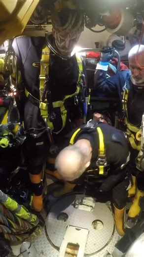 Commercial Dive Locker feature w/ SAT diver Ross Gusos “Gearing up to go to work. This trip I'm extremely lucky to be put in a team with not 1 but 2 of the most experienced sat divers around. The job was connecting a new well head to a manifold and commissioning it for use at @ depth 100m “ | DeepSea Locker