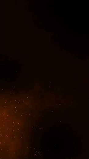 #4K #3D Background of #Abstract fire ash sparks rising up overlay. #chaotic of fiery