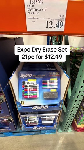 🌟 Upgrade your whiteboard experience with Expo’s Dry Erase Marker Set! 🖊️✨ Now just $12.49 at Costco, saving $3! Explore 21 essential pieces for vivid writing and bold colors. Stay organized and inspired with this exclusive offer! ✍️💡 #InspiredWriting #CostcoSpecials #ColorfulWriting #costcodeal #costco #costcofinds #costcoarizona #costcoaz #phoenix #arizona #expo #whiteboard #dryeraser