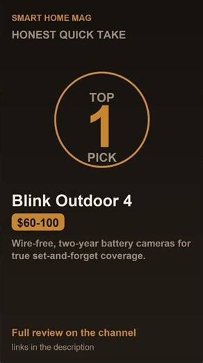 Blink Outdoor 4: My Top Pick #Shorts
