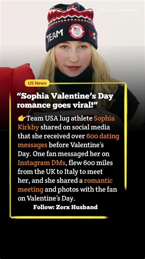 “Sophia Kirkby’s Valentine’s Day Romance With Fan Goes Viral” | #usnews #america #usa