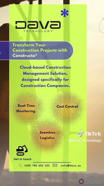 Build Smarter, Not Harder. Meet Constructa® 🏗️ Are you still managing multi-million dollar projects with spreadsheets and manual logs? It is time for a digital upgrade. DAVA Technology presents Constructa®, the all-in-one cloud solution built for the modern construction firm. Whether you are on-site or in the boardroom, Constructa® gives you the tools to succeed: - Real-Time Monitoring: Track project phases and work packages with ease. - Cost Control: Manage your Job Cost Sheets and budgets to 