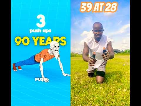 Ideal Push-ups Based on Your Age💪 #shorts #short