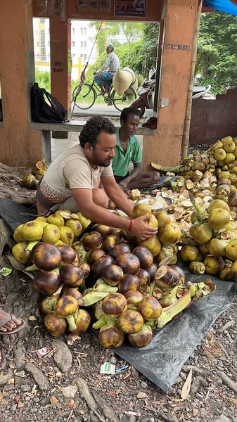 Indian Summer Special Palm Fruit Cutting Skills #shorts