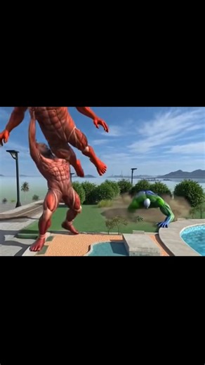 Giant Franklin Vs Giant Three Titans Indian Bike Driving 3D