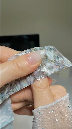 ASMR MERMAID NAIL TUTORIAL 🧜🏻‍♀️ #mermaid #asmr #nails