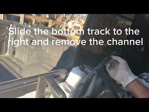 DIY how to change the center slider for the F150 Power Sliding Rear Glass (2015-2025)