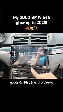 BMW 3 Series E46 with wireless Apple CarPlay touchscreen! #caplay #androidauto #bmwe46 #e46 #eonon