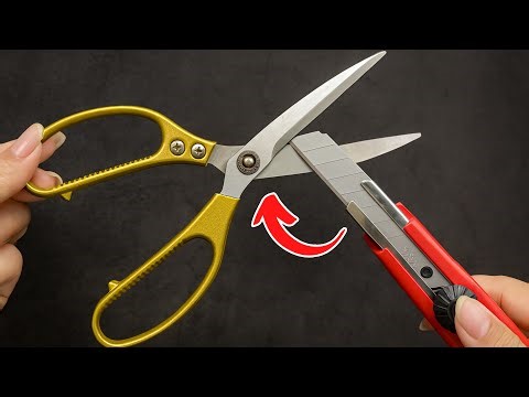This Trick Makes Your Dull Scissors Sharper Than a Razor!