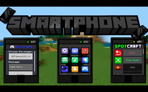 【我的世界】在MC里玩智能手机 基岩版模组介绍