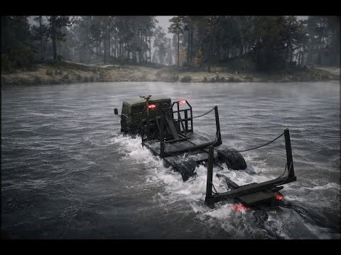 MudRunner River Crossing Gameplay (PS4)