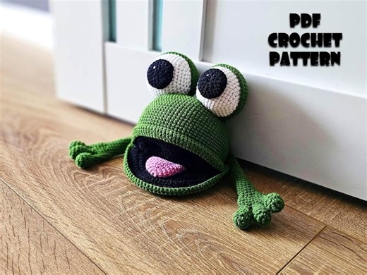 Crochet Frog Door Stopper Pattern (doorstopper Amigurumi, Crochet, Photo Tutorial PDF File) - Etsy