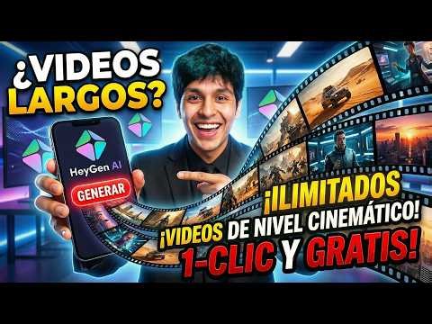 Create 1-minute LONG VIDEOS with ONE CLICK, UNLIMITED AI, and FREE Cinema Quality with HEYGEN