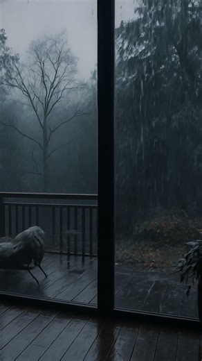 Heavy Rain And Thunderstorm for Sleeping on Window ⛈️