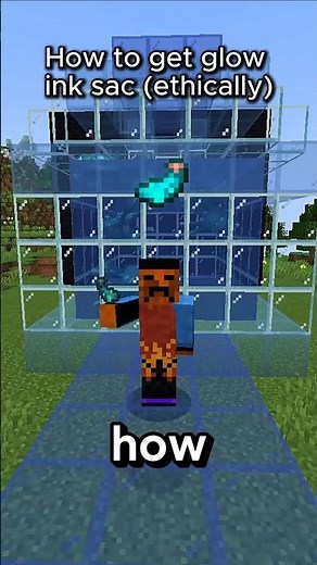 How To Get Glow Ink (Ethically) #minecraft