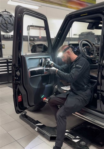 In rare circumstances, the inner window seal on newer G-Class vehicles, can cause too much pressure to build up inside the cabin when the blower motor is at maximum speed and create what appears to be a wind noise. The correction is a simple modification to this last seal I removed. © @Doctor_AMG | Christopher Manning Mercedes-Benz Master Certified AMG Expert Technician & Globally Certified Passenger Car and Commercial Vehicle Centralized Diagnostic Technician This content is intended for entert