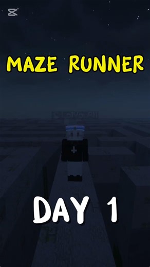 Maze Runner in Minecraft: Day 1 #minecraft #mazerunner #survival #shorts
