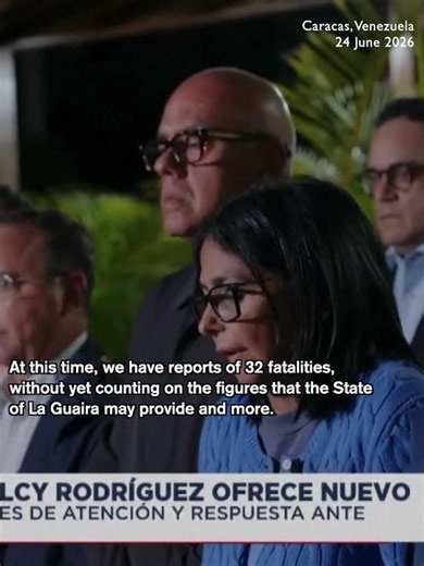 Venezuela's Rodríguez says 32 dead and 700 injured after earthquakes with more casualties expected