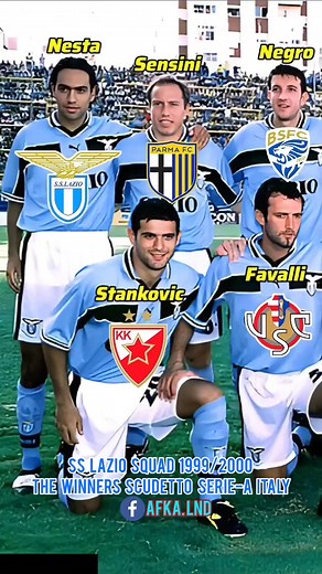 146K views · 712 reactions | SS Lazio Squad - The Winners Scudetto 1999/2000  #shorts #football #lazio #scudetto #copaitaly #legacalcio #seriea | Afk Lnd | Facebook