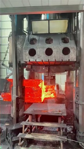 The hot forging process of iron products