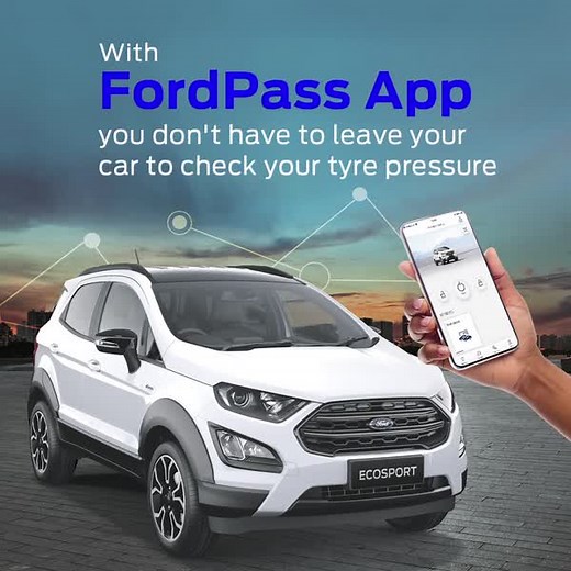 With FordPass, you don't even need to leave your car to check your tyre pressure before embarking on a long trip in your #EcoSportActive. Road trips have never been easier!!Learn more: https://ford.to/3Sl2CaN | Ford