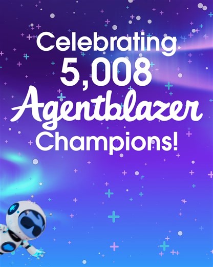 1K views | 100,000 Agentblazer Champions strong. 料  Cheers to the Agentblazer Community on learning agentic AI skills to drive real business impact with Agentforce. Now it’s your turn: https://sforce.co/4mBFfZH | Salesforce Trailhead | Facebook