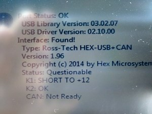 VCDS - "K1 SHORT to  12"