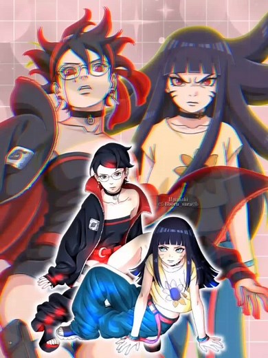 Sarada and Himawari are amazing, I love and adore them 💖🤙👌❤️🌹🥗🦊🌻#himawariuzumaki #saradauchiha #borutonarutonextgenerations #borutotwobluevortex #popular