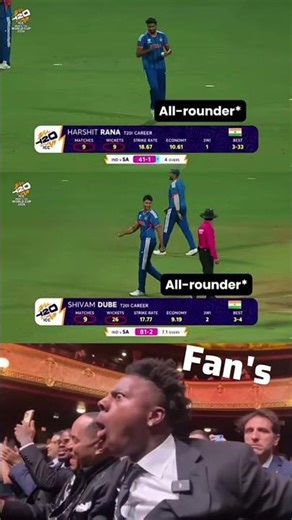 Kaun Zyada Dangerous All-Rounder? 🔥#cricketshorts#indvspak#t20worldcup#harshitrana#sivamdube