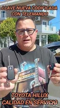 Programming a new key with a Toyota Hilux remote control. Reprogramming the original remote control.