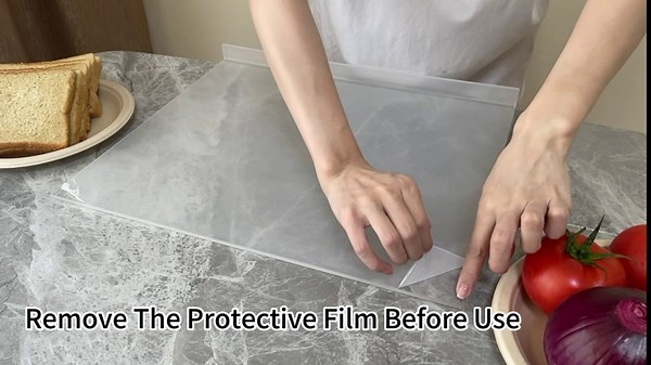 2PCS Acrylic Cutting Boards for Kitchen Counter, 18x15in Non Slip Cutting Board With Lip For Counter Countertop Protector Home Restaurant Clear Cutting Board, acrylic cutting board with counter lip.